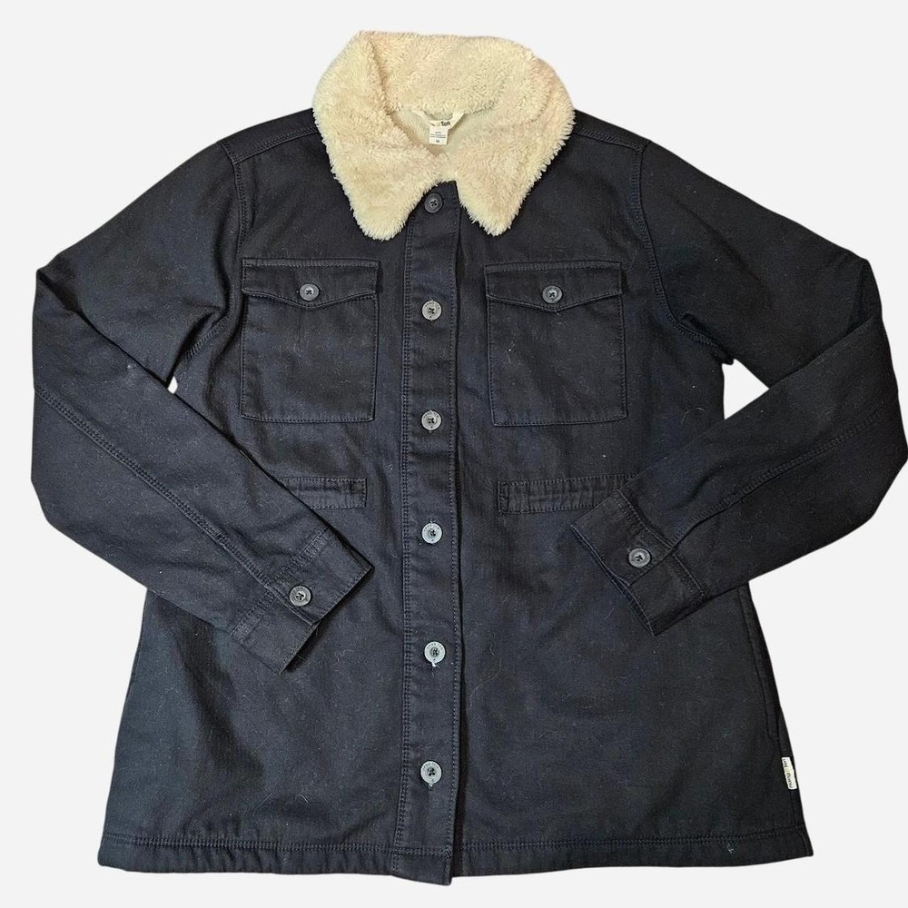 Hang Ten Black Jacket with Cream Colar Details